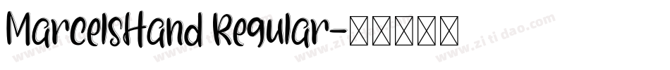MarcelsHand Regular字体转换